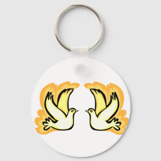 2 Turtle Doves Keychain