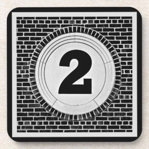 2 Two Much Too? in Black and White Coaster