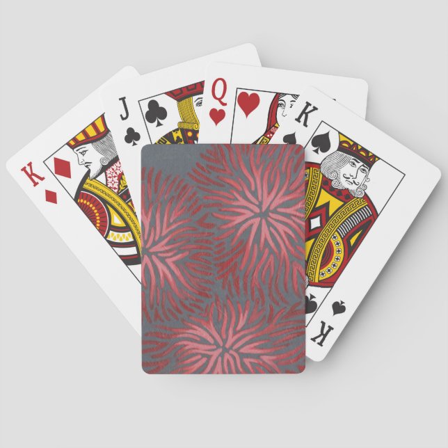 2-Up Dianthus II Playing Cards (Back)