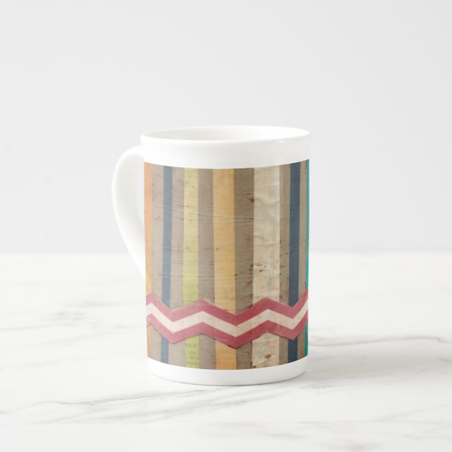2-Up Paper Fences II Bone China Mug (Front Left)