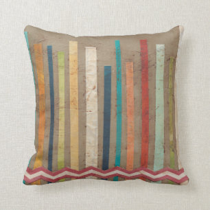 2-Up Paper Fences II Throw Pillow