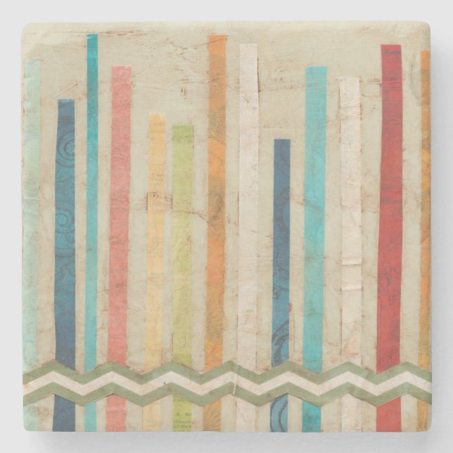 2-Up Paper Fences IV Stone Coaster (Front)