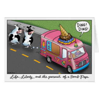 2 vaches et un camion de crème glacée de poulet
