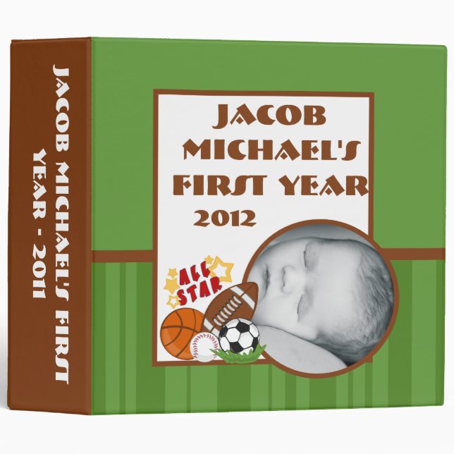 2" vert All-Star d'album à classeur de PHOTO (Devant/Côté)