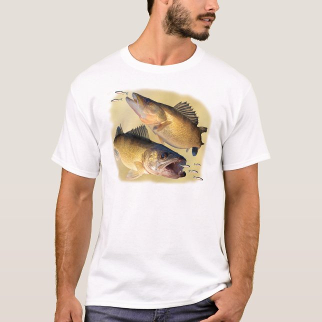 2 Walleye Feeding T-Shirt (Front)
