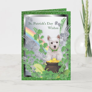 2. Westie Puppy Number One Health Luck Happiness Card