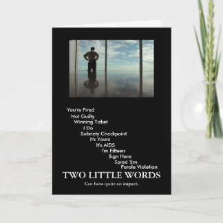 2 words card