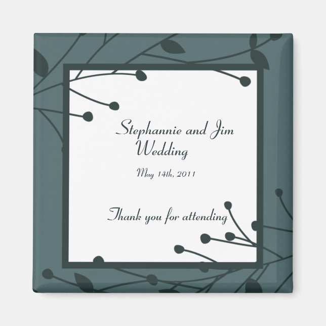2"x2" Announcement Magnet Twilight Twigs (Front)