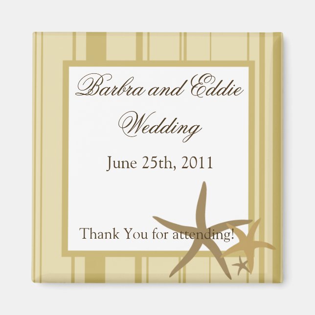 2"x2" Favoriser Magnet Sandy Beach (Devant)