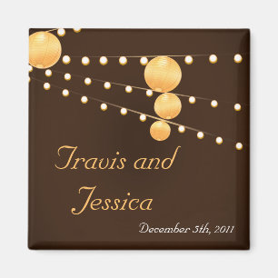 2"x2" Favour Magnet Paper Lanterns on Brow Chinees