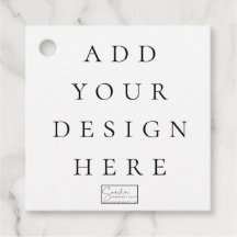 2"x2" Square Favour Tags
