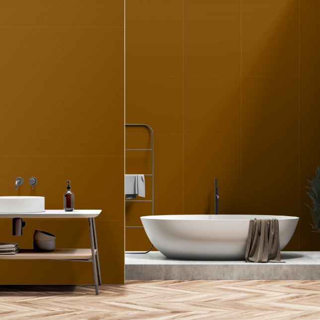 2' x 12' Plain Brown Textured Vinyl Wallpaper  (Bathroom)