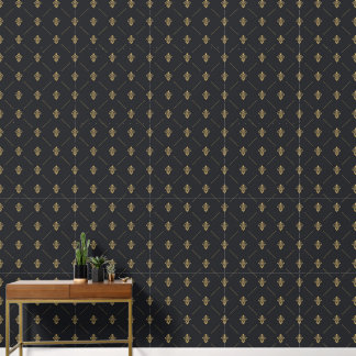 2' x 12' Seamless Patterned Textured Vinyl Wallpaper