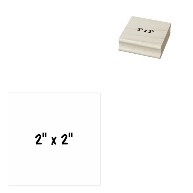 2" x 2" rubber stamp (Stamped)