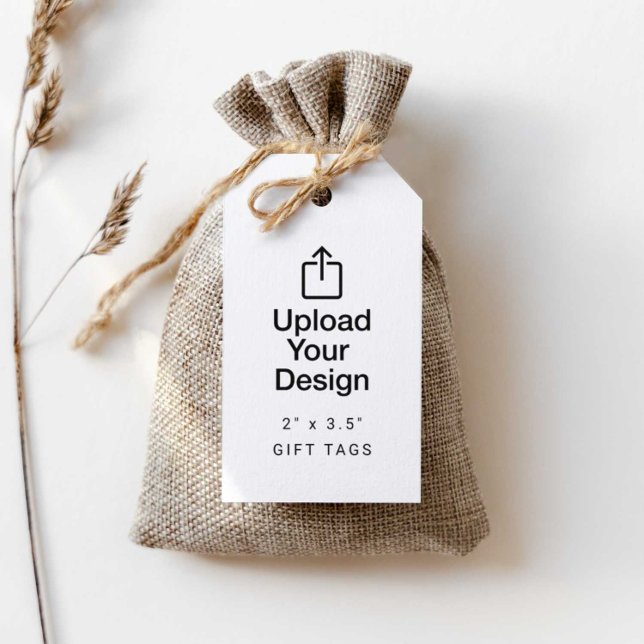 2" x 3.5" Gift / Favour Tag - Upload Your Design (Creator Uploaded)