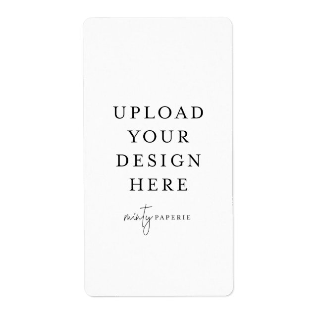 2" x 3.75" Label - Portrait (Front)