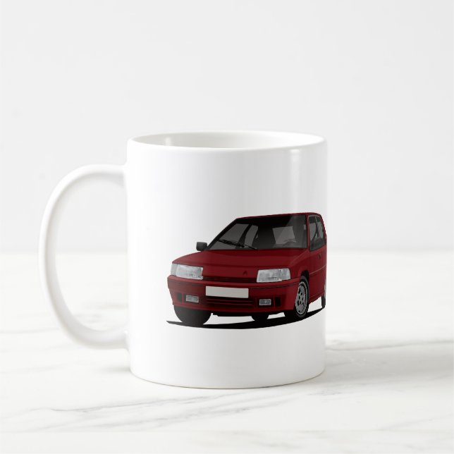 2 x dark red BX GTi Coffee Mug (Left)