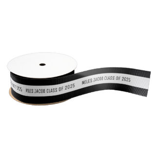 2 Yard Custom Text Graduate Ribbon Grosgrain Ribbon
