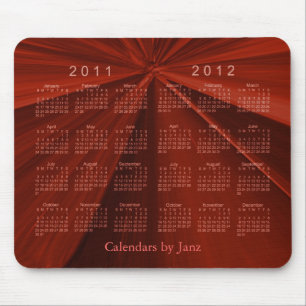 2 Year Calendar 2011-2012 Mouse Pad