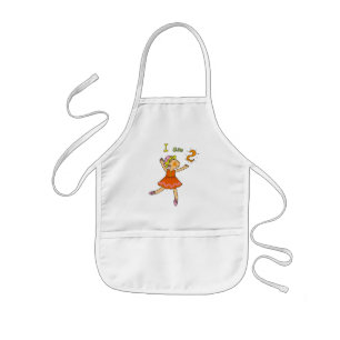 2 year old ballerina kids apron
