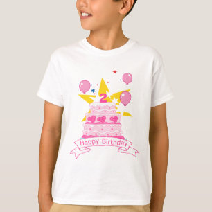 2 Year Old Birthday Cake T-Shirt