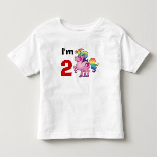 2 year old birthday girl gift ( unicorn pony ) toddler t-shirt