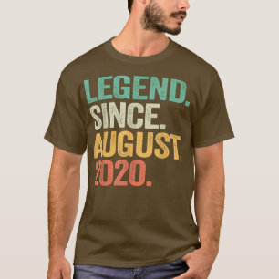 2 Year Old Gift 2nd Birthday Boy Legend Since Augu T-Shirt