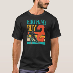 2 Year Old Ice Hockey Themed 2nd Birthday Party Su T-Shirt