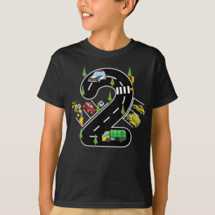 2 year Old Kids Birthday Transportation Vehicle  T-Shirt