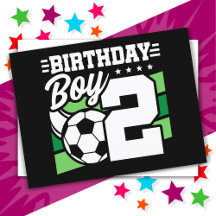 2 Year Old Soccer Football Party 2nd Birthday Boy