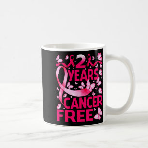 2 Years Breast Cancer Survivor Butterfly Coffee Mug