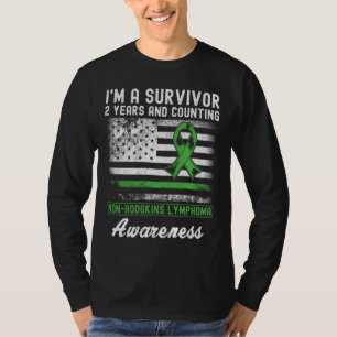 2 Years Cancer Free Non Hodgkins Lymphoma Survivor T-Shirt