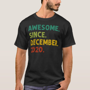 2 Years Old Awesome Since December 2020 2nd Birth T-Shirt