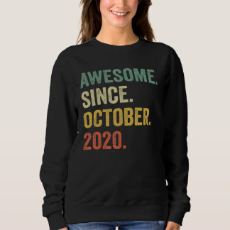 2 Years Old Awesome Since October 2020 2nd Birthd Sweatshirt