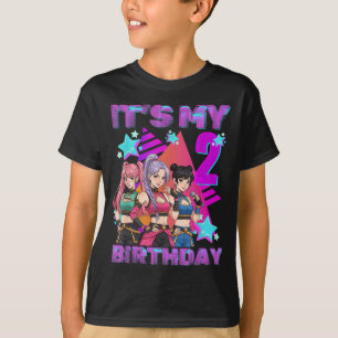 2 Years Old Birthday K P Kids 2nd Birthday Girls K T-Shirt