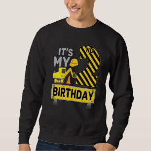 2 Years Old Boy It's My 2nd Birthday Construction Sweatshirt