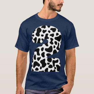 2 Years Old cow Themed - cow 2nd Birthday Party  T-Shirt
