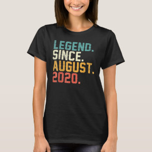 2 Years Old Legend Since August 2020 2th Birthday T-Shirt