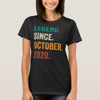 2 Years Old  Legend Since October 2020 2nd Birthda T-Shirt