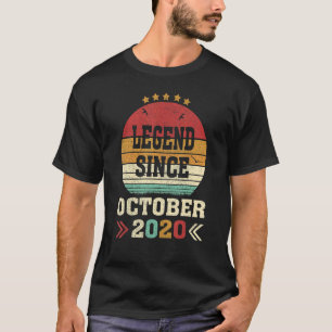 2 Years Old  Legend Since October 2020 2nd Birthda T-Shirt