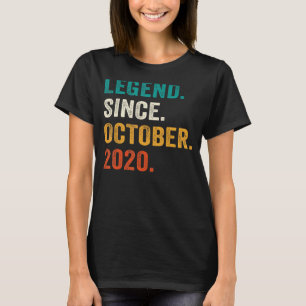 2 Years Old  Legend Since October 2020 2nd Birthda T-Shirt
