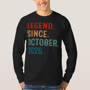 2 Years Old  Legend Since October 2020 2nd Birthda T-Shirt