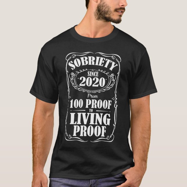 2 Years Sobriety Recovery Clean And Sober Living  T-Shirt (Front)
