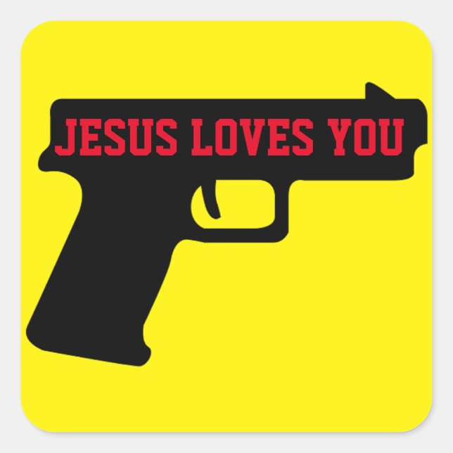 2A - JESUS LOVES YOU Sticker (Front)