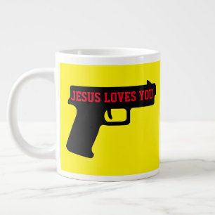 2A - JÉSUS VOUS AIME Jumbo Mug