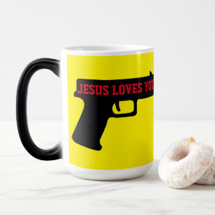 2A - JÉSUS VOUS AIME Tasse Morphing 15 Oz.