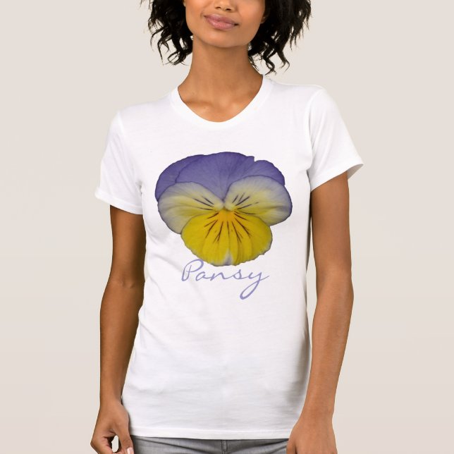 2a Pansy Yellow  Blue T-Shirt (Front)