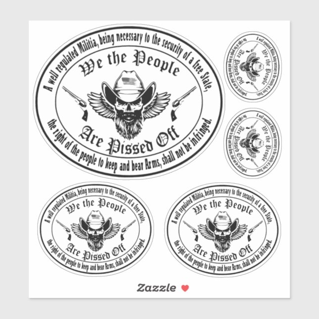 2A Patriotic Second Amendment Militia Design (Sheet)