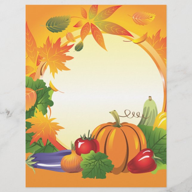 2ai, fall, harvest, wreath, colourful, vegetables, flyer (Front)