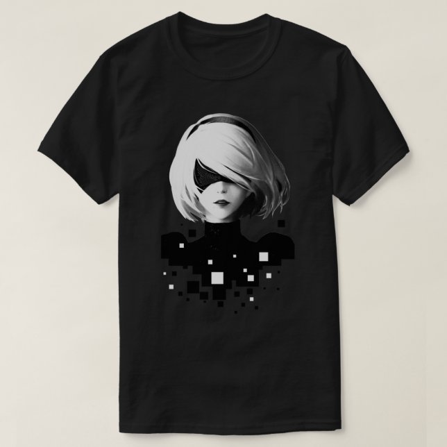 2B and Pixels   T-Shirt (Design Front)